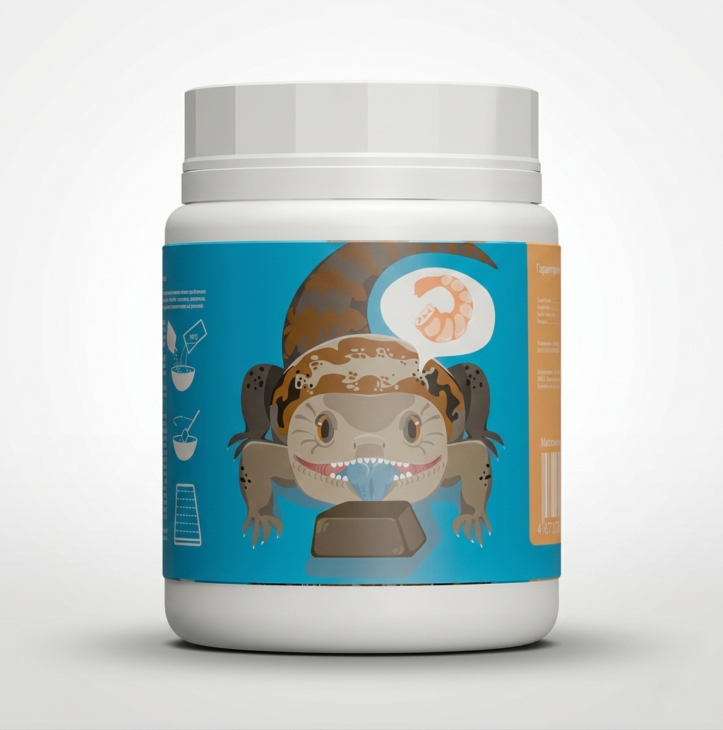 Kate’s Geckos Lab Omnivore Gel diet - Полнорационная кормовая смесь для всеядных рептилий с насекомыми, креветкой и кальмаром