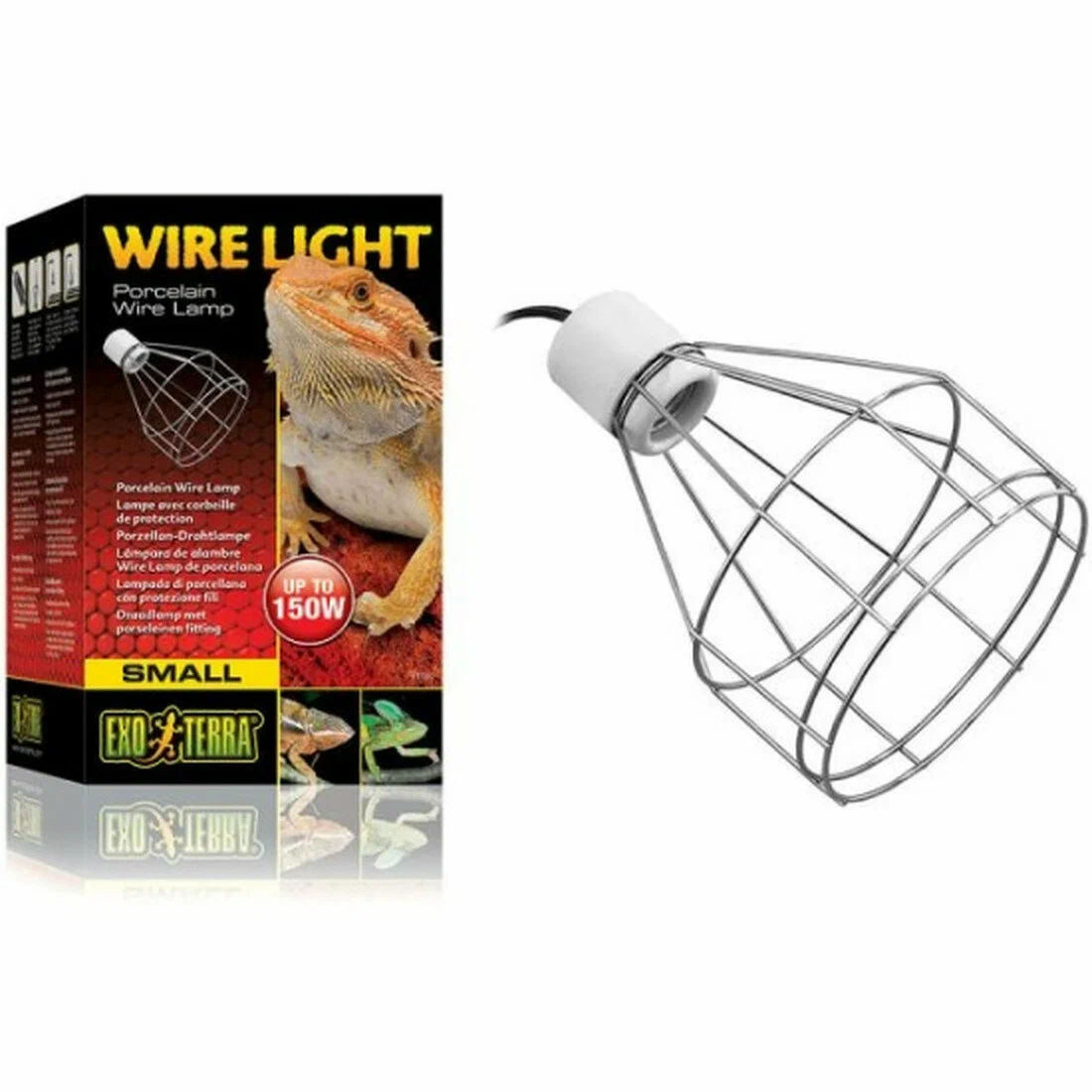 Светильник с фарфоровым патроном - Wire Light малый - до 150 Вт