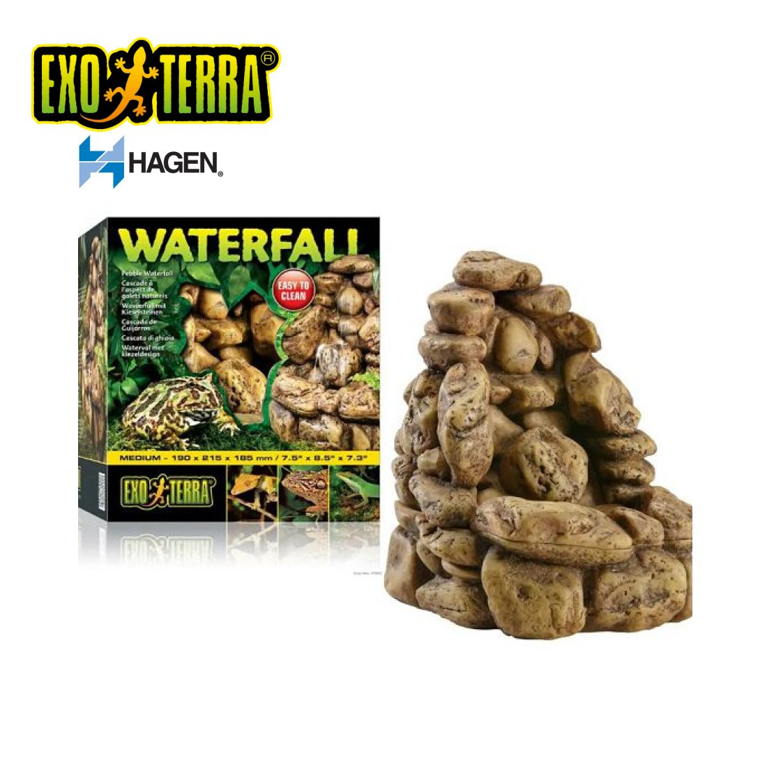 Водопад с помпой - Medium Natural Waterfall - 19 x 21,5 x 18,5 см
