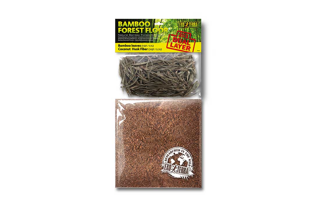 Грунт для террариума - Exo Terra Bamboo Forest Floor 2в1 - бамбук и кокос (1,1 + 3,3 л)